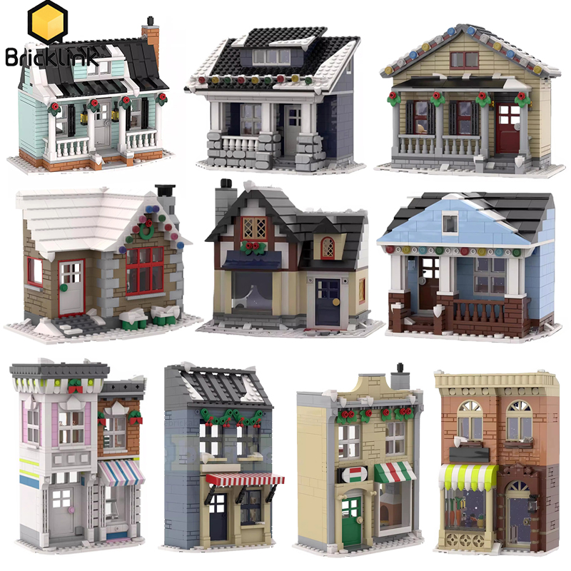Lego Set Creator - ชุดตัวต่อ Bricklink Ideas City House บ้านพักตากอากาศในฤดูหนาว