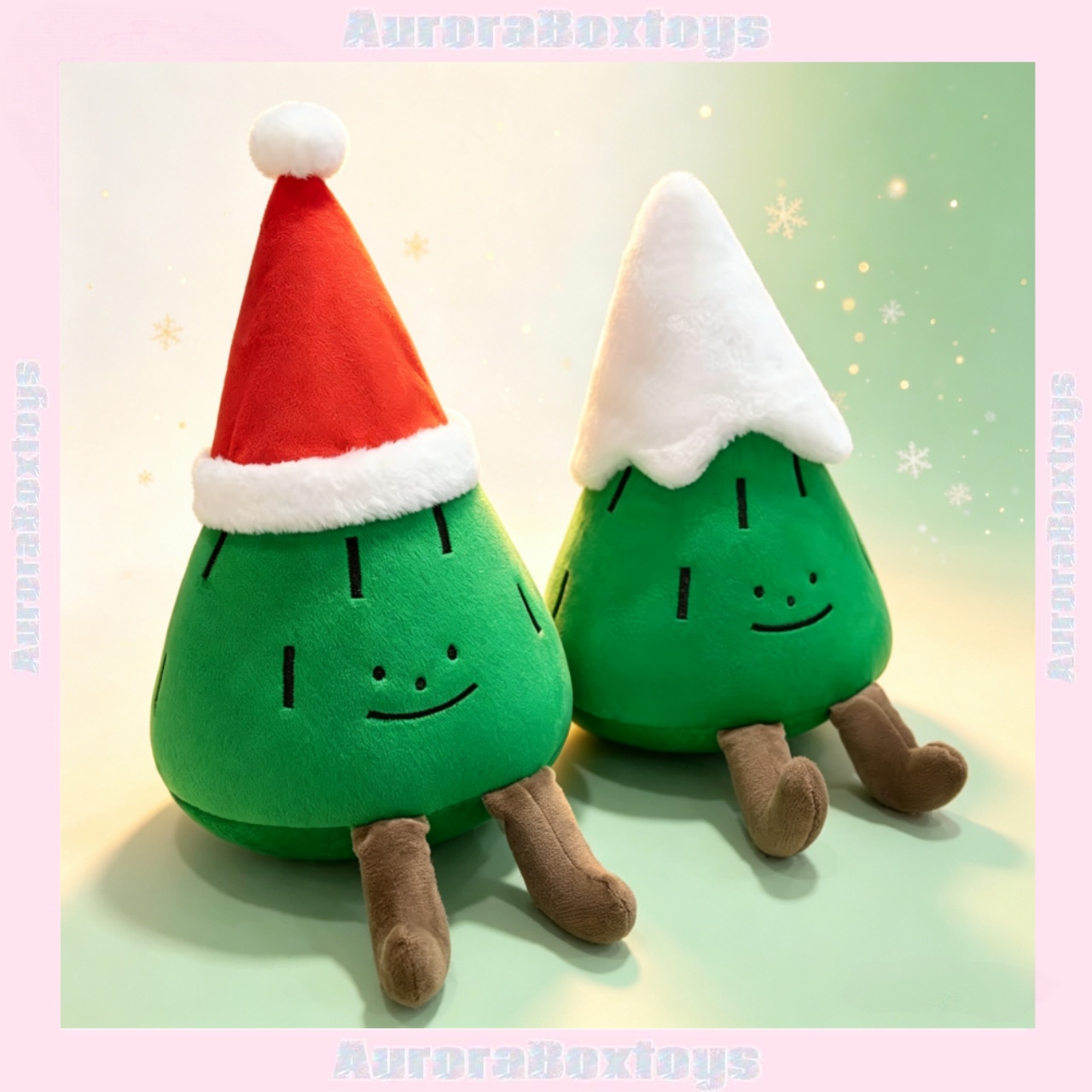 Santa Hat Plush - ตุ๊กตาต้นคริสต์มาสการ์ตูนปี 2026 ขนาด 30 ซม. หมอนน่ารัก