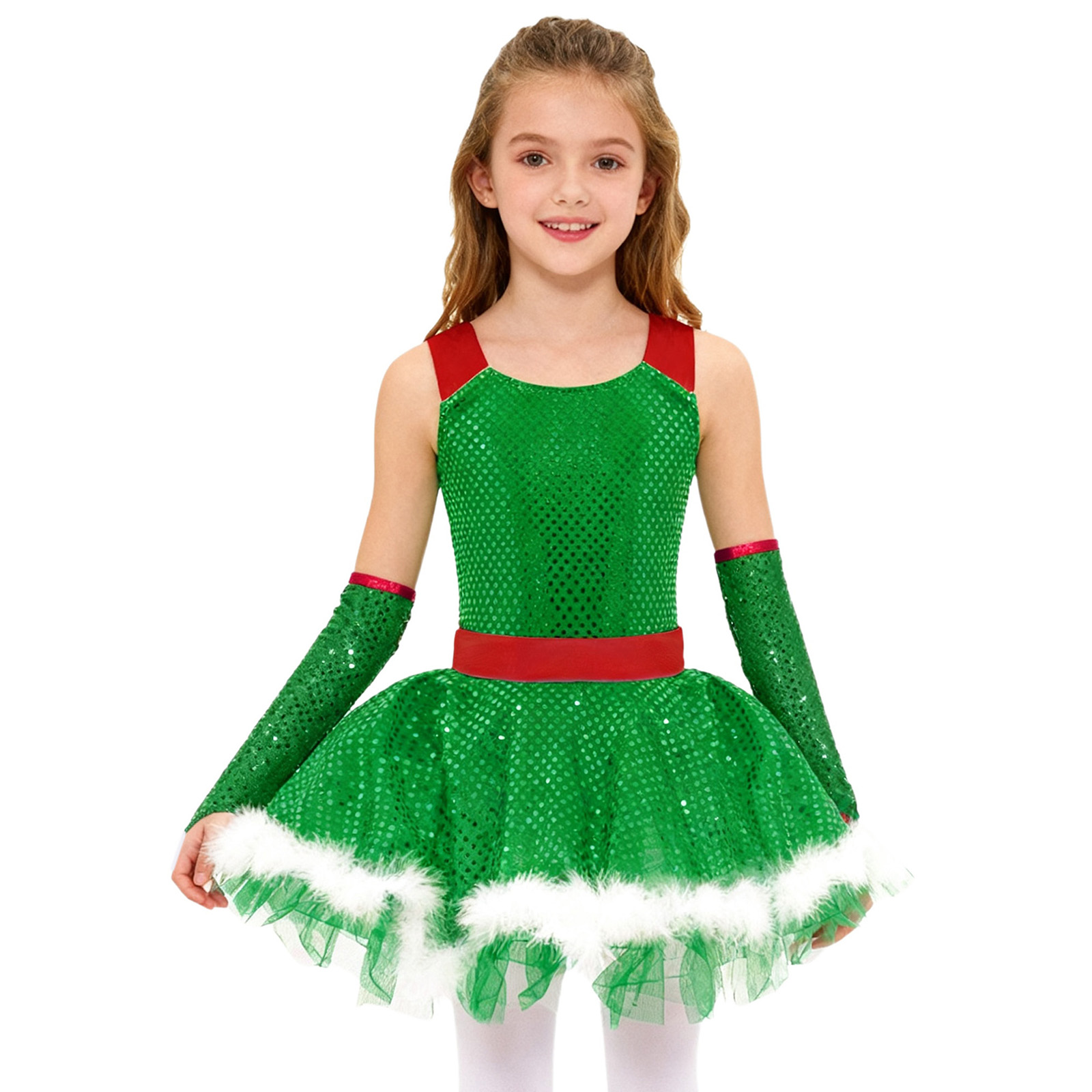 ชุดกระโปรงบัลเลต์สำหรับเด็กผู้ - Elf Costume Christmas บทวิจารณ์และราคา