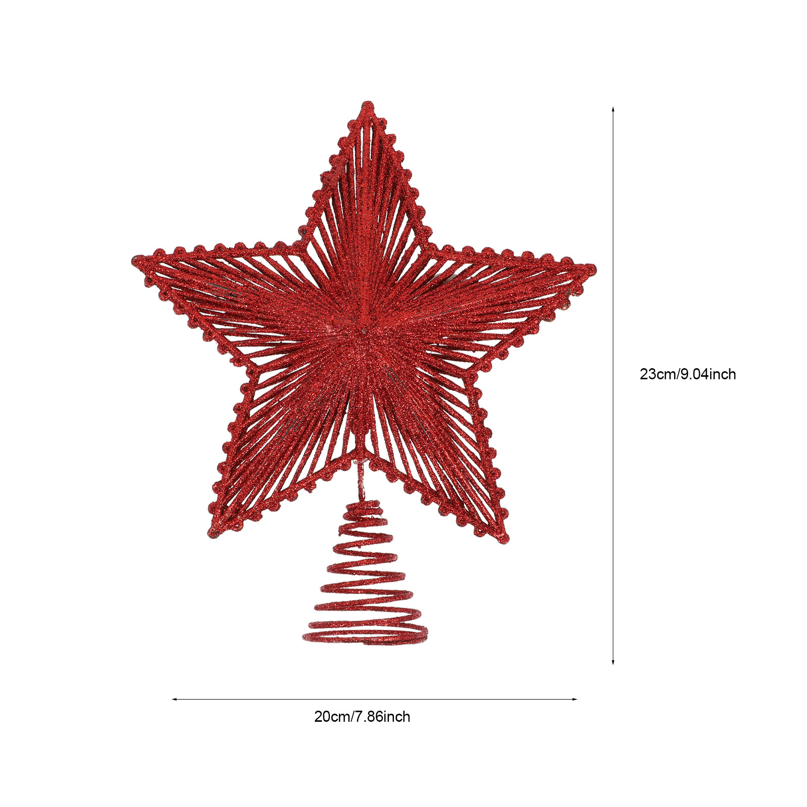 1 ชิ้น ดาวประดับต้นคริสต์มาสทร - Star Tree Topper บทวิจารณ์และราคา