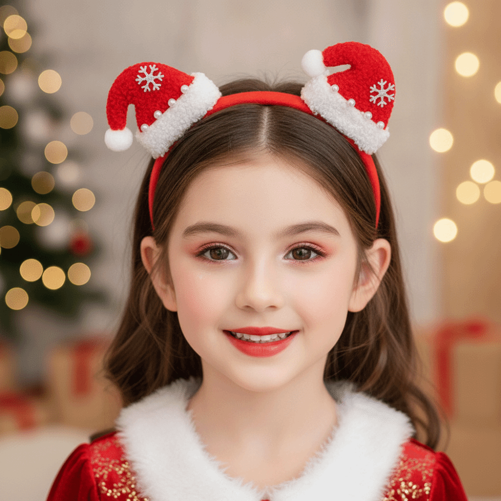 ที่คาดผมคริสต์มาสประดับเลื่อมแ - Santa Hat Plush บทวิจารณ์และราคา