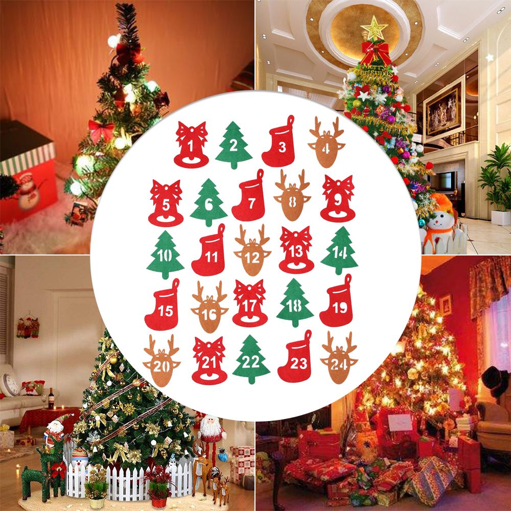 24ชิ้น/ถุง Merry Christmas Adv - Advent Calendar Gift บทวิจารณ์และราคา
