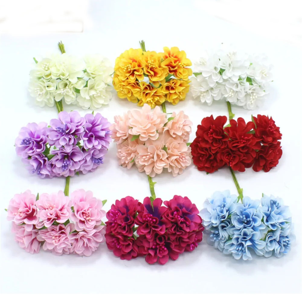 18PCS ประดิษฐ์ดอกไม้ช่อดอกไม้  - Christmas Wreath Fake บทวิจารณ์และราคา