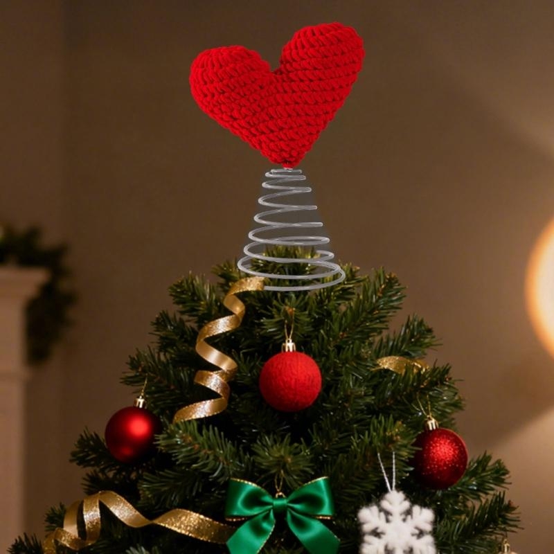สปริงโหลดหัวใจต้นคริสต์มาส Top - Star Tree Topper บทวิจารณ์และราคา