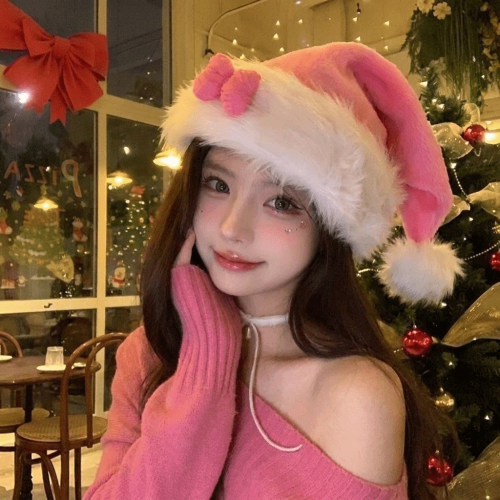 หมวกซานต้าลายดาวสุดเก๋พร้อมโบว - Santa Hat Plush บทวิจารณ์และราคา