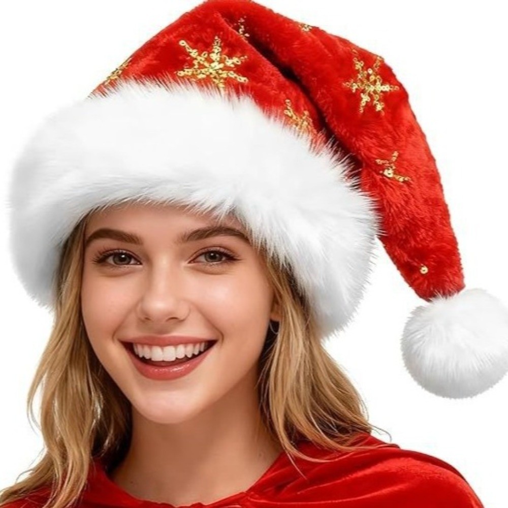 หมวกซานต้าลายดาวสุดเก๋พร้อมโบว - Santa Hat Plush บทวิจารณ์และราคา