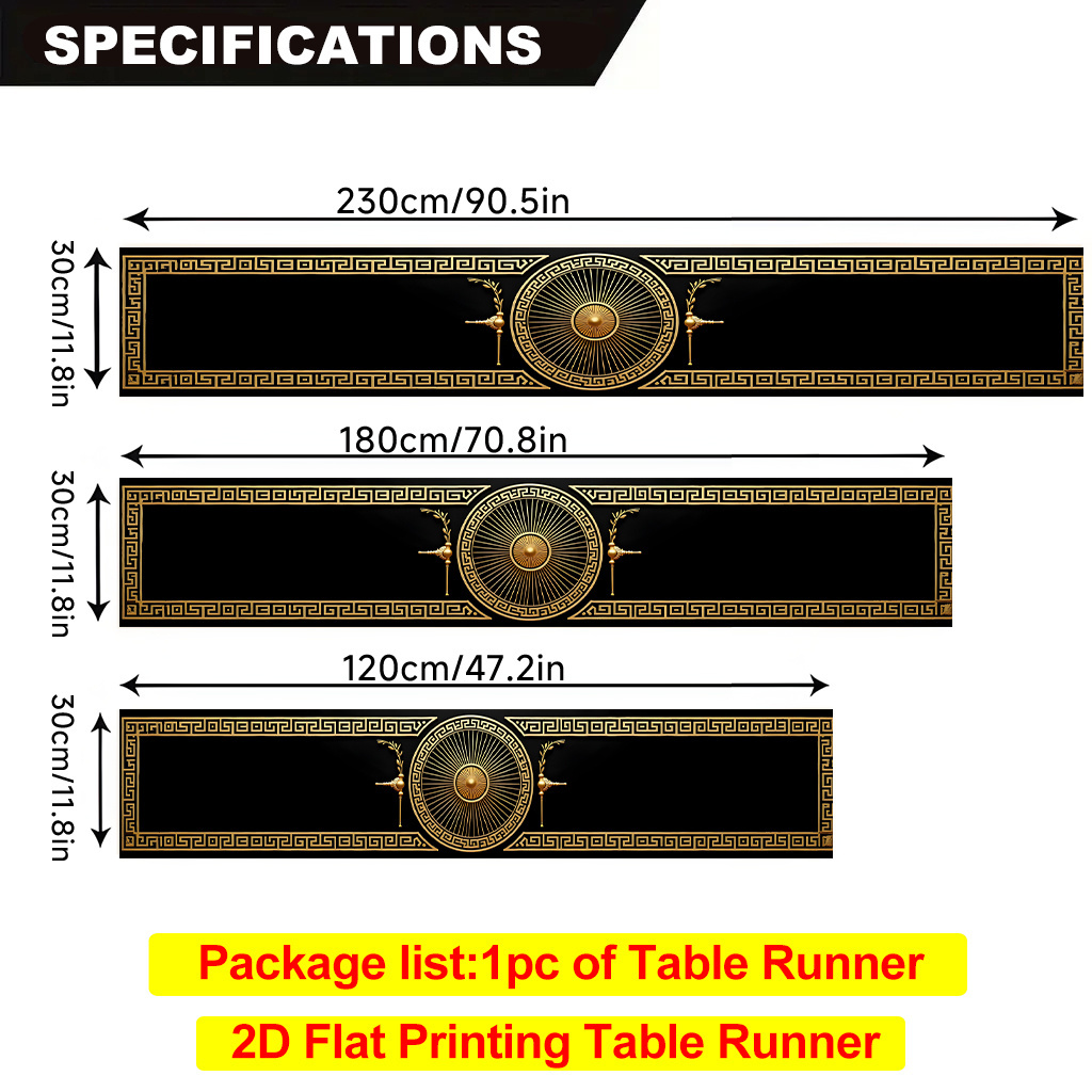 ผ้าปูโต๊ะลายทองหรูหรา ขอบละเอี - Christmas Table Runner บทวิจารณ์และราคา