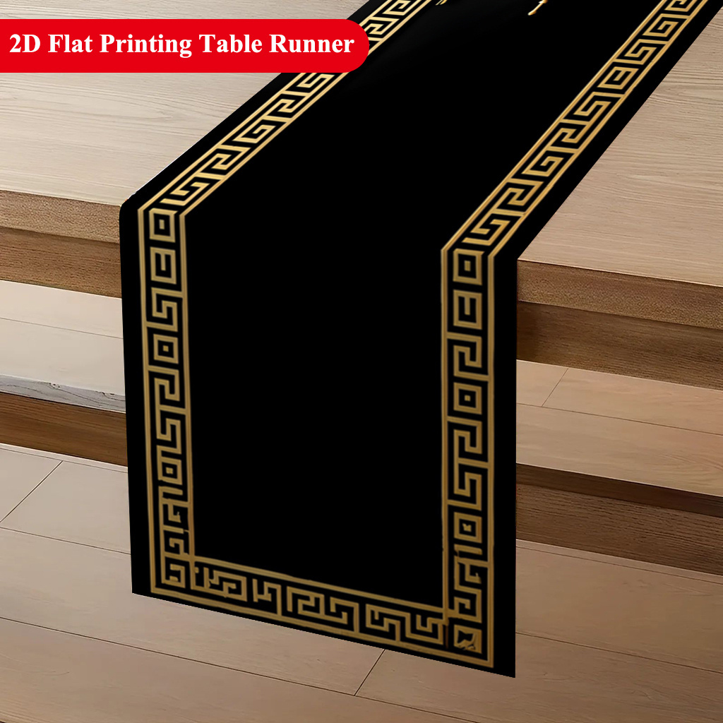 ผ้าปูโต๊ะลายทองหรูหรา ขอบละเอี - Christmas Table Runner บทวิจารณ์และราคา