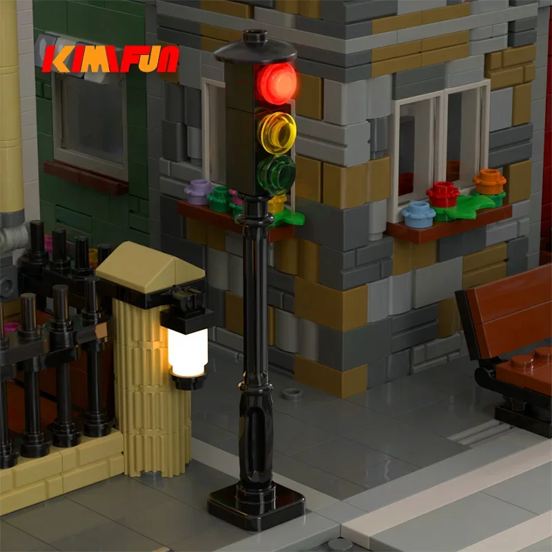 1 ชิ้น LED MOC Street รอบอัตโน - Lego Set Creator บทวิจารณ์และราคา