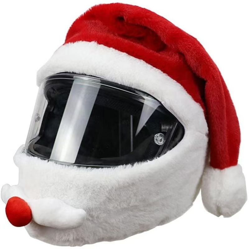 ผ้าคลุมหมวกกันน็อคซานตาคลอสสำห - Santa Hat Plush บทวิจารณ์และราคา