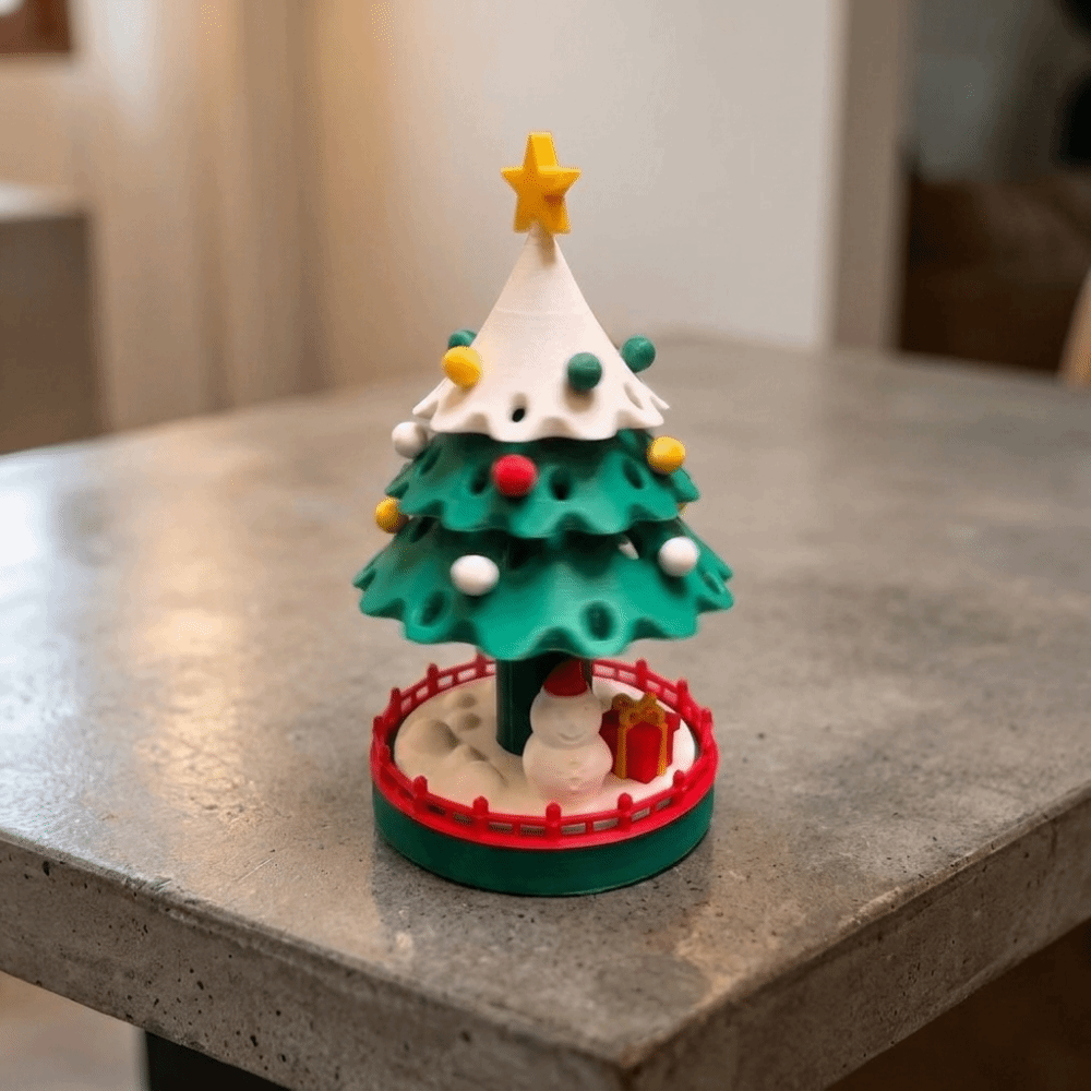 ต้นคริสต์มาสเต้นรำที่พิมพ์ด้วย - Star Tree Topper บทวิจารณ์และราคา