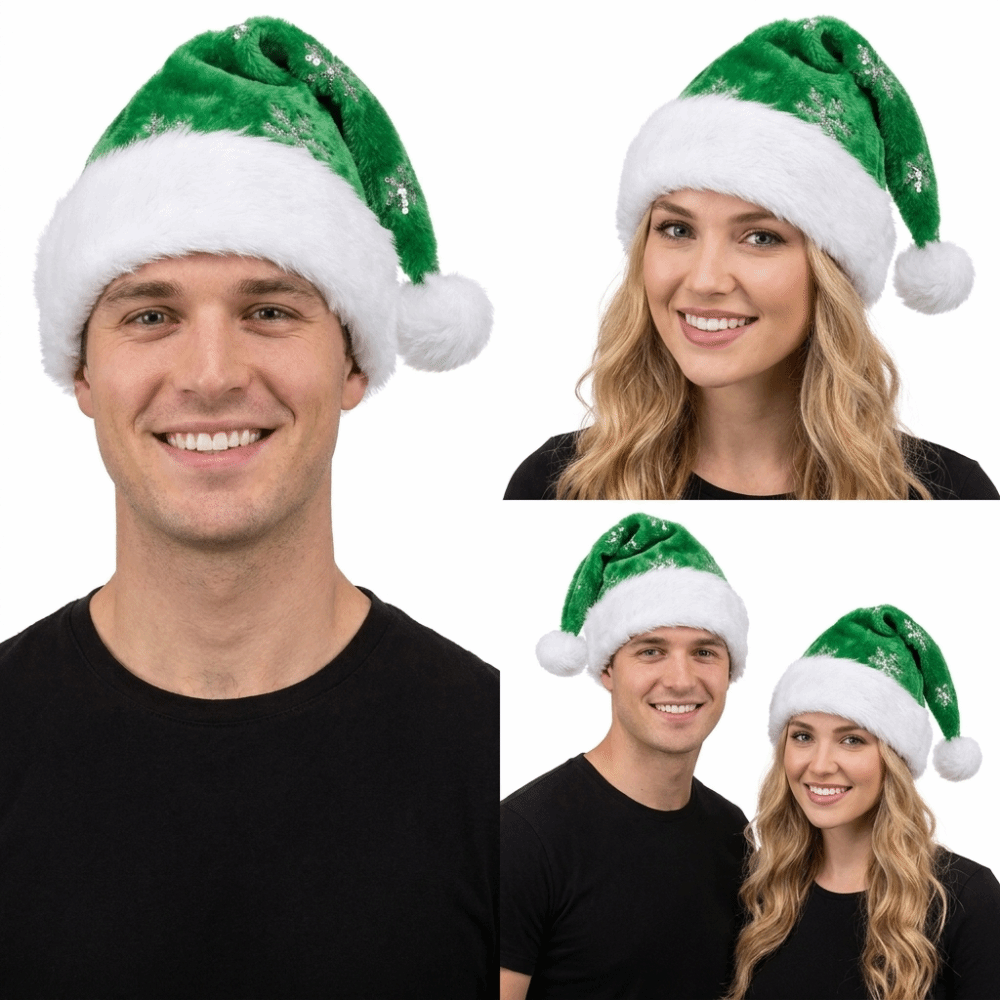 หมวกซานต้าลายดาวใหม่สีชมพูพร้อ - Santa Hat Plush บทวิจารณ์และราคา