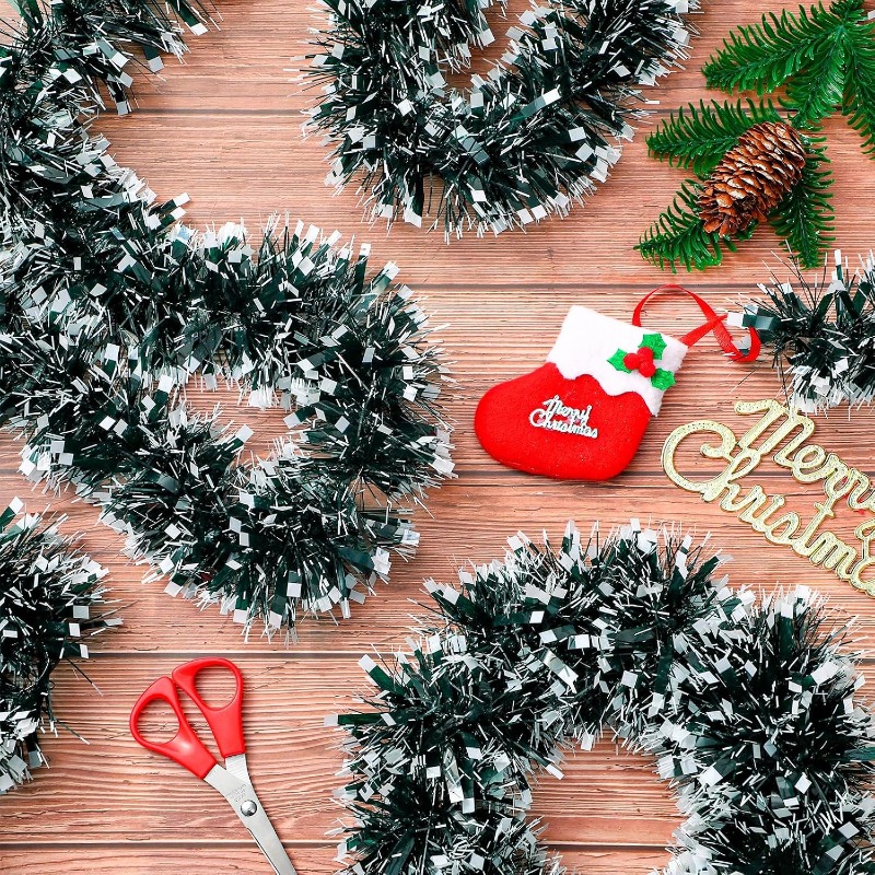 ริบบิ้นตกแต่งคริสต์มาสยาว 2/20 - Tinsel Garland Decoration บทวิจารณ์และราคา